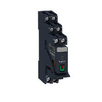 RXG21P7PV - Pre-assembled plug-in relay with socket, Schneider Electric