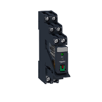 RXG22P7PV - Pre-assembled plug-in relay with socket, Schneider Electric