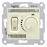 SDN6000147 - Sedna, Termostat Camera, 10A fara Cadru Bej, Schneider Electric
