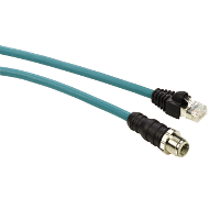 TCSECL1M3M3S2 - Cablu Ethernet - cablu drept - IP67 - M12/RJ45 - 3 m - CE/UL, Schneider Electric
