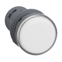 XA2EVF1LC - Lumina de control, 110V AC, alb, Schneider Electric