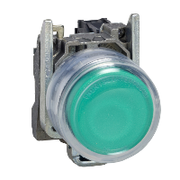 XB4BP383BG5EX - Buton Verde Iluminat, Ø 22, 24, 120 V, Atex, Schneider Electric