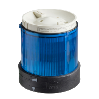 XVBC5B6 - unitate luminoasa Ø 70 mm, clipire, albastra, IP65, 24 V, Schneider Electric