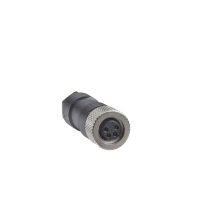 XZCC8FDM40V - Female, M8, 4 pin, straight connector, cable gland M9.5 x 1, Schneider Electric