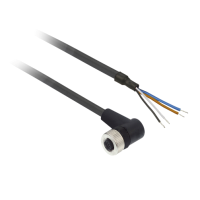 XZCP1241L25 - Mama - M12 - 4-Pini - Conector Precablat Cu Cot - Cablu 25 M, Schneider Electric