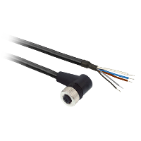 XZCP12V12L2 - Cablu M12 - 5 Pini - 2M - Pur - 90°, Schneider Electric