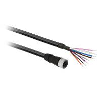 XZCP29P12L5 - Cablu M12 - 8 Pini - 5M - Pur - Drept, Schneider Electric