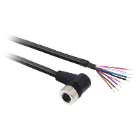 XZCP53P12L10 - Cablu M12 - 8 Pini - 10M - Pur - 90°, Schneider Electric