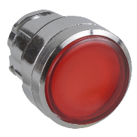 ZB4BH0483 - Cap Buton Luminos Incastrat Rosu Ø22 Apasa-Apasa pentru Led Integral, Schneider Electric